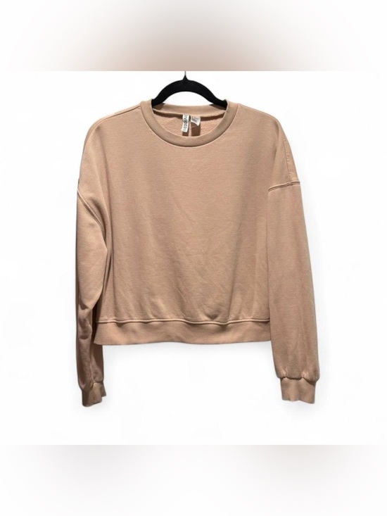 H&M Sweaters - H&M Divided Cropped Crewneck Sweatshirt in Light Tan